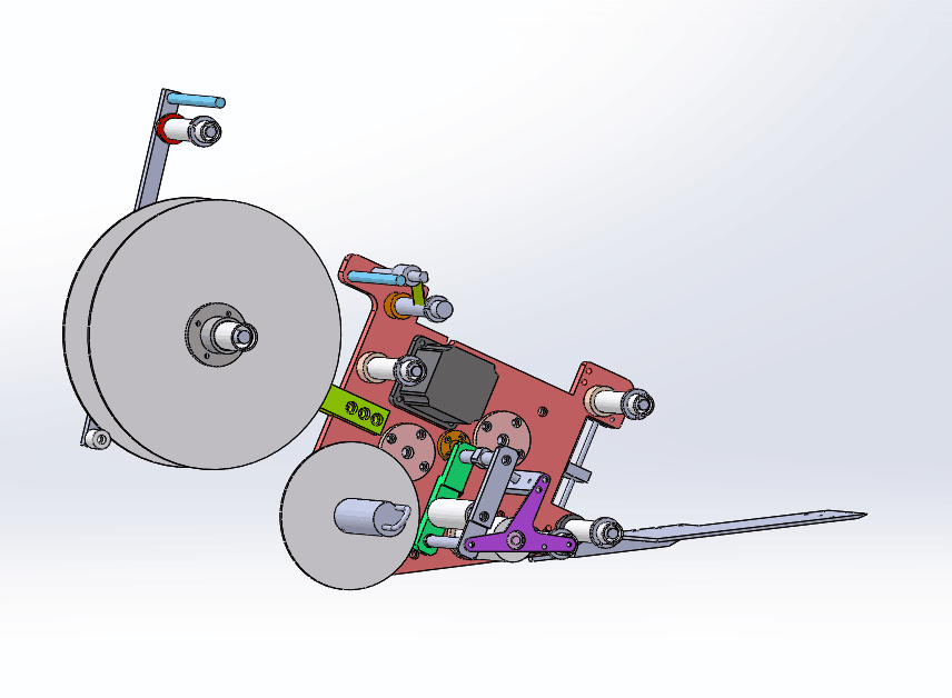 How to change the label for labeling machine?