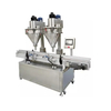 Double Heads Powder Filling Machine with Conveyor Auger Filler for Spicy Milk Powder Powder Bottle Filling Machine 