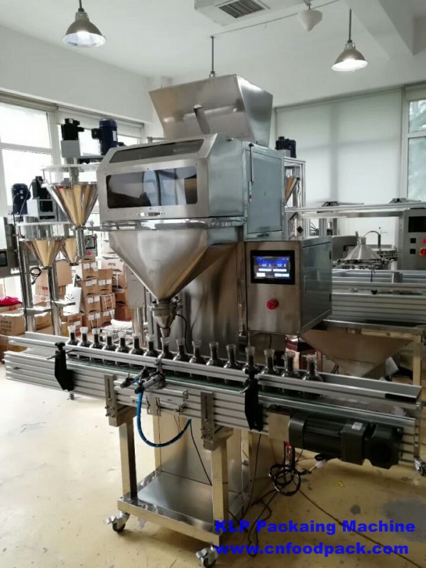 Automatic Two Electronic Scale Bottle Tin Can Weigh Filler Granule Filling Machine for Rice Nuts Grain Beans Sugar 