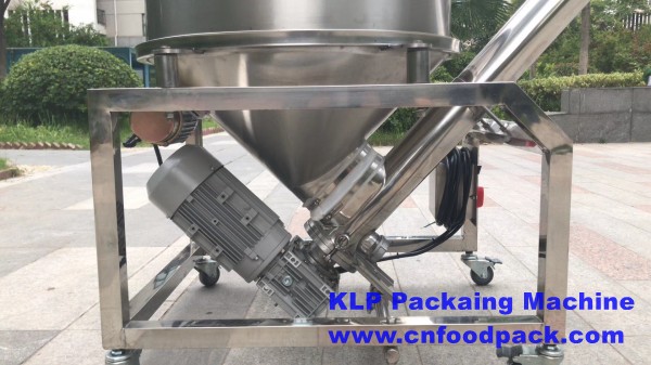 Full 304 Stainless Steel Round Hopper Powder Auger Screw Feeder Powder Conveyor Machine 