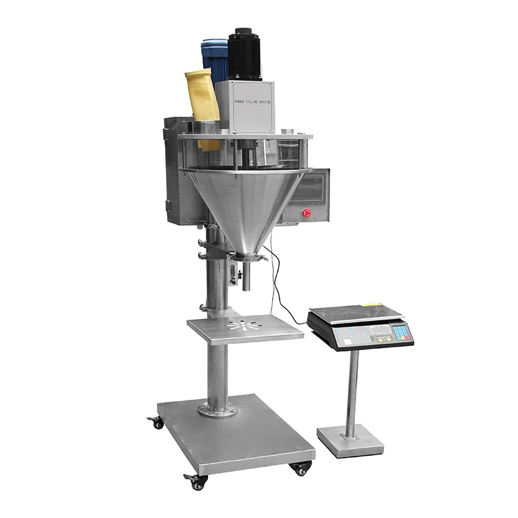 Semi Automatic Vertical Filler Machine Dry Protein Spice Coffee Milk Auger Powder Bag Dosing Filling Packing Machine