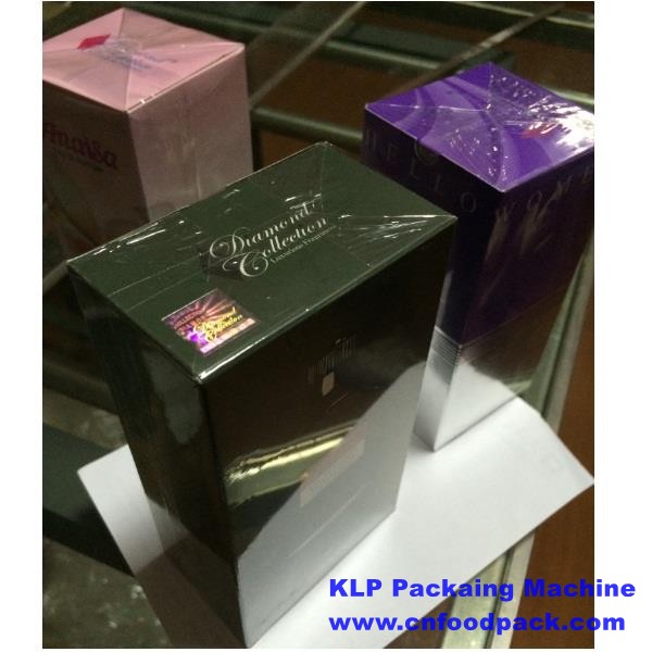 Semi Automatic Cellophane Cosmetic Cigarette Condoms Perfume Box Overwrapping Packaging Machine BOPP Film Box Overwrapping Machine 