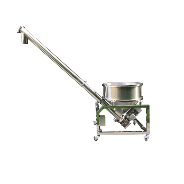 Full 304 Stainless Steel Round Hopper Powder Auger Screw Feeder Powder Conveyor Machine 
