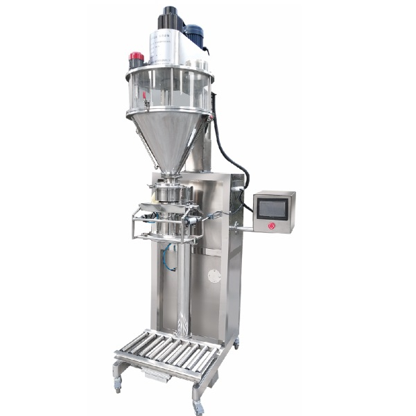10kg 15kg 20kg 25kg Semi Automatic PLC Control Open Mouth Big Bag Wheat Flour Dry Powder Filling Machine Dust Proof Bag Clamp Powder Filler