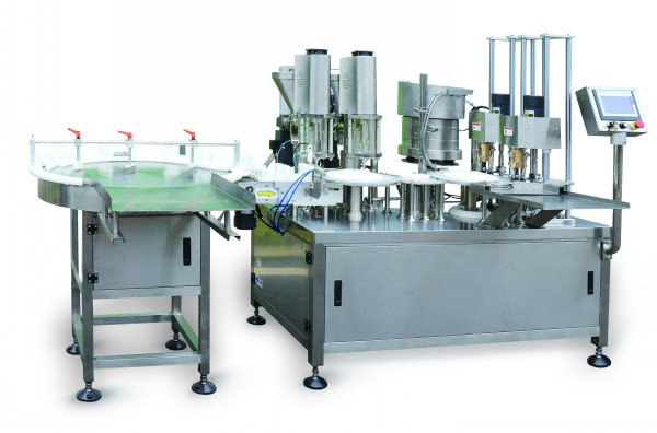 0.1g-15g Vial Small Volume Powder Filling Machine Automatic Small Bottle Filling Capping Production Line