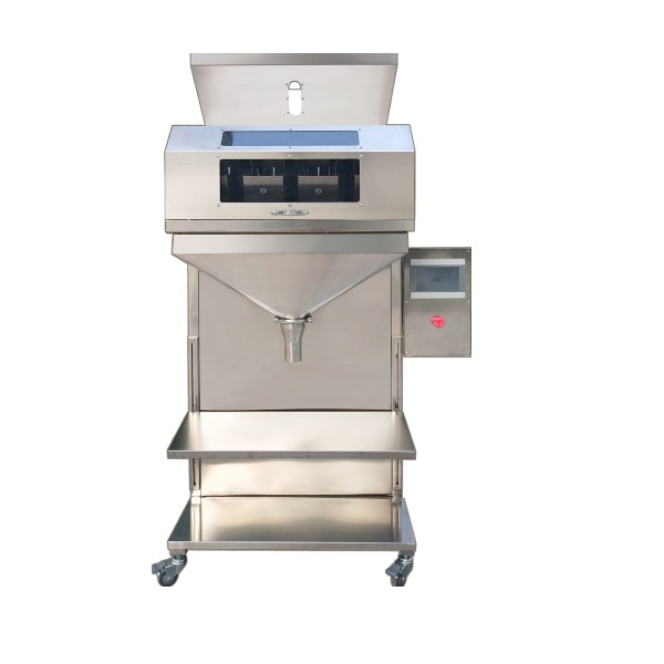 Semi Automatic 4 Heads 500g 1kg Rice Nuts Grain Seed Beans Granule Weighing Filler Granule Weighing Filling Packing Machine