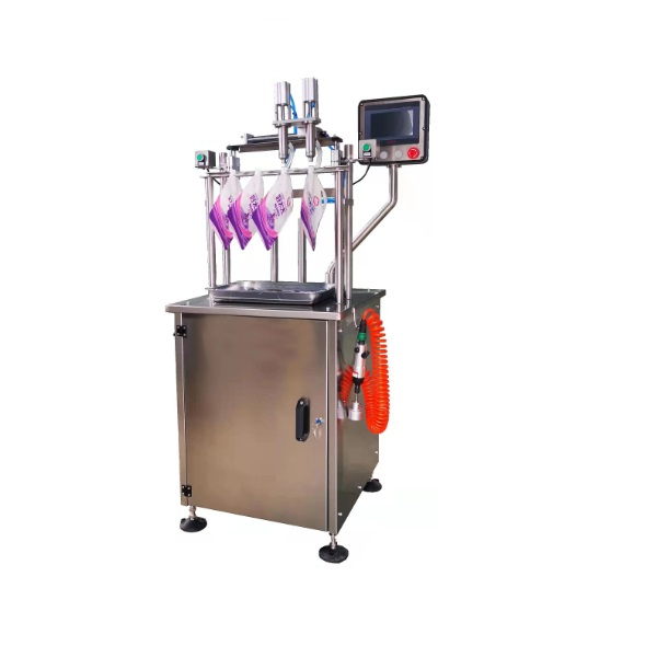  Semi Automatic Filling Machine for Spout Pouch Bag Stand Up Pouch Juice Filling Machine