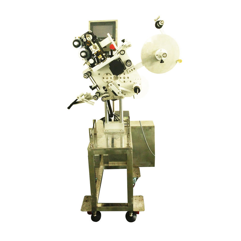 KLP-210Y Automatic Top Flat Labeling Machine Without Conveyor For Box Plastic Bottle Tray