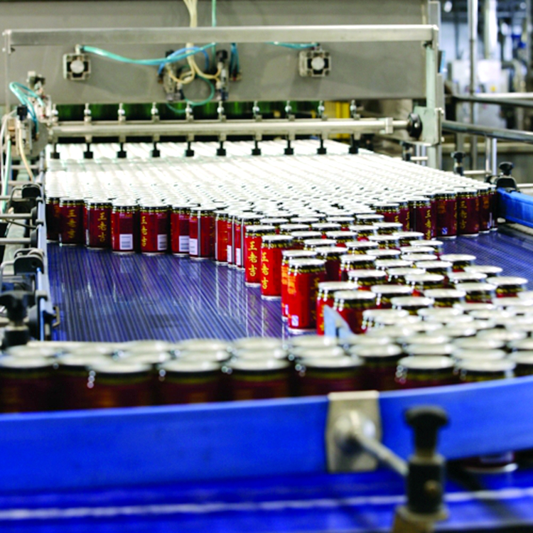 饮料链板输送线