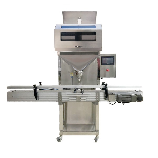 Automatic Two Electronic Scale Bottle Tin Can Weigh Filler Granule Filling Machine for Rice Nuts Grain Beans Sugar 