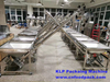 Full 304 Stainless Steel 120L Square Hopper Powder Auger Screw Feeder Inclined Screw Auger Conveyor for Powder