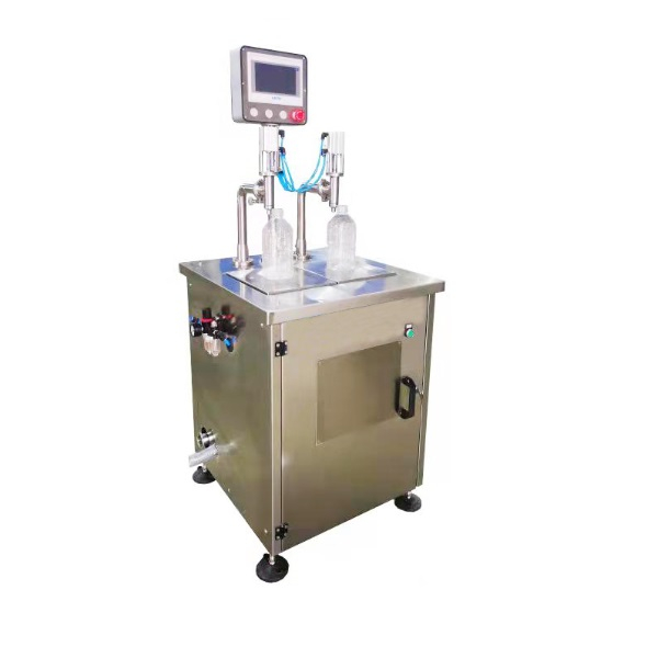 Table Top Semi Automatic Two Heads Liquid Sunflower Olive Vegetable Groundnut Corn Coconut Palm Peanut Edible Cooking Oil Weighing Filling Machine 