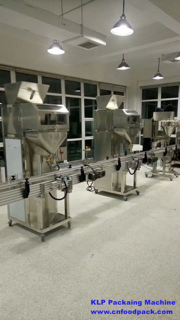 Automatic Two Electronic Scale Bottle Tin Can Weigh Filler Granule Filling Machine for Rice Nuts Grain Beans Sugar 