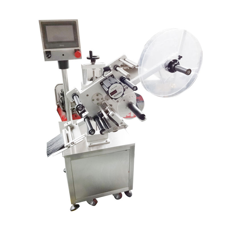 KLP-210Y Automatic Top Flat Labeling Machine Without Conveyor For Box Plastic Bottle Tray