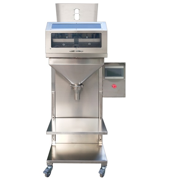 semi automatic 5-6000g 2 scales rice nuts coffee beans seeds grain granule weighing filling machine weigh filler -cnfoodpack.com
