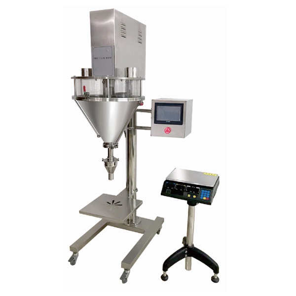 Semi Automatic Black Pepper Auger Dose Filler White sugar Salt Powder Dosing Filling Packing Machine with granule device -cnfoodpack.com