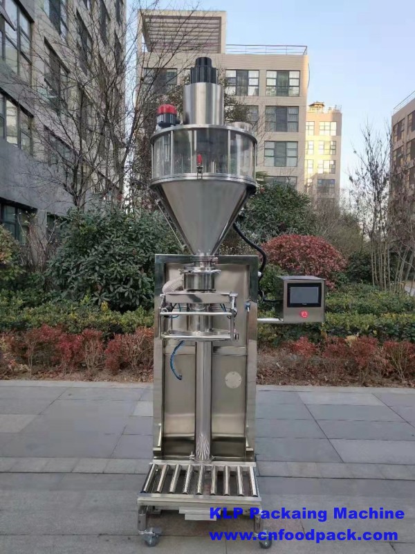 10kg 15kg 20kg 25kg Semi Automatic PLC Control Open Mouth Big Bag Wheat Flour Dry Powder Filling Machine Dust Proof Bag Clamp Powder Filler